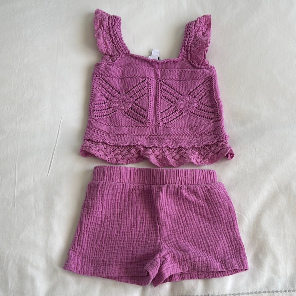 Splendid Mauve Knit Ensemble